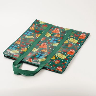 PP Non Woven Bag Non Woven Grocery Tote Laminated Logo Disesuaikan
