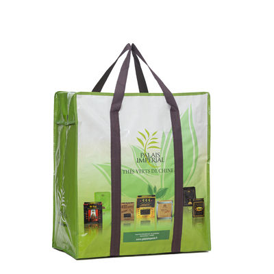 Pabrik dan disesuaikan tahan lama transparan PP Plastik Tas Belanja Dengan Logo Printing PP Woven Tas Belanja