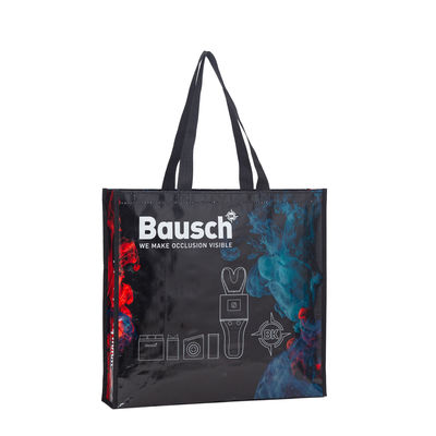 Pabrik dan disesuaikan tahan lama transparan PP Plastik Tas Belanja Dengan Logo Printing PP Woven Tas Belanja