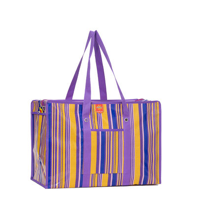 Pabrik dan disesuaikan tahan lama transparan PP Plastik Tas Belanja Dengan Logo Printing PP Woven Tas Belanja