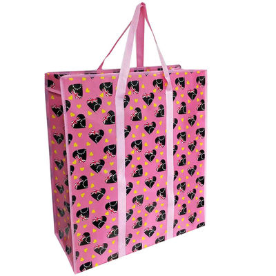 Customized Black Non Woven Shopping Bag Pp Laminated Non Woven Logo yang disesuaikan