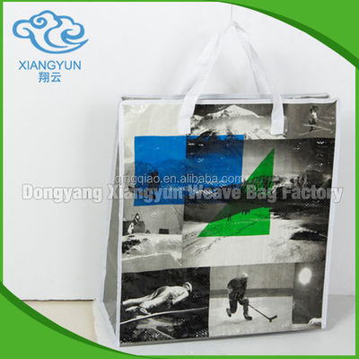 Tas belanja lipat besar penyamaran PP Woven Tas belanjaan pribadi