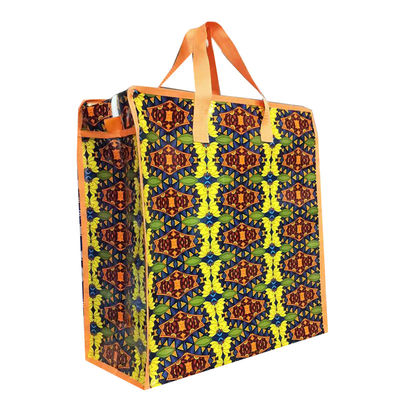 Tas belanja Pp Woven Laminated Shinny Bercahaya Berpakaian ulang Tas belanjaan Custom