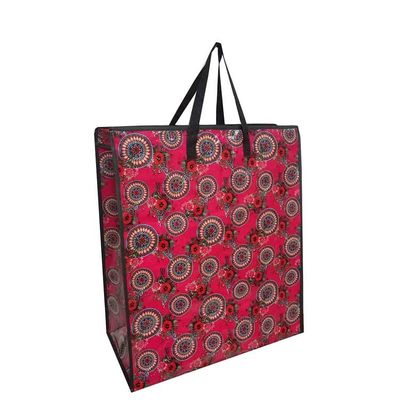 Grocery Woven Shopper Non Woven Poly Bags Laminasi Woven Shopping Bag yang Dapat Digunakan Lagi
