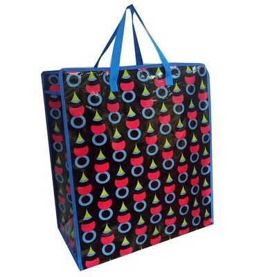 Grocery Woven Shopper Non Woven Poly Bags Laminasi Woven Shopping Bag yang Dapat Digunakan Lagi