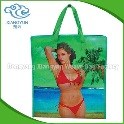 Tas belanja PP yang dapat dilipat dan dapat digunakan kembali Tas belanja non tenun dengan zip