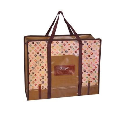 Glossy Stylish Clothing Packaging Pp Woven Shopper Non Woven Bags