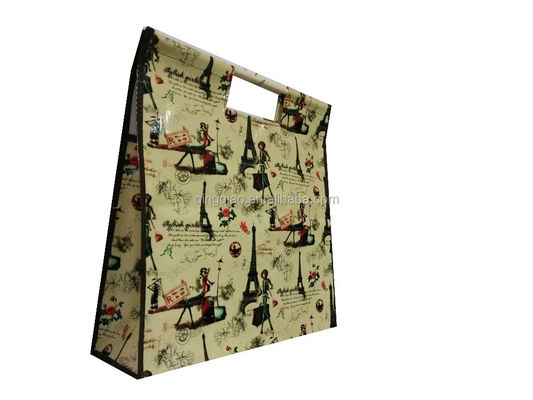 lingkungan polypropylene woven shopper bag/eco-friendly gravure printing pp woven bag paket tas belanja