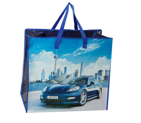 lingkungan polypropylene woven shopper bag/eco-friendly gravure printing pp woven bag paket tas belanja