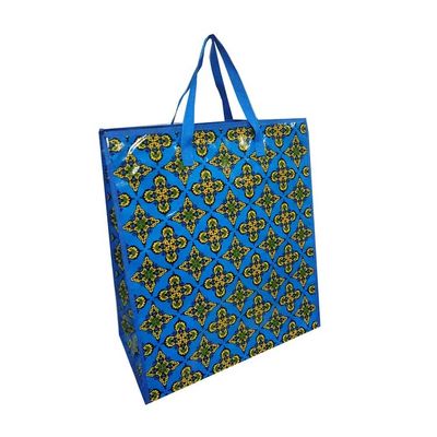 Bunga Desain Lingkungan Laminasi Woven Customized Tas Belanja Daur Ulang Woven Polypropylene Tas Belanja