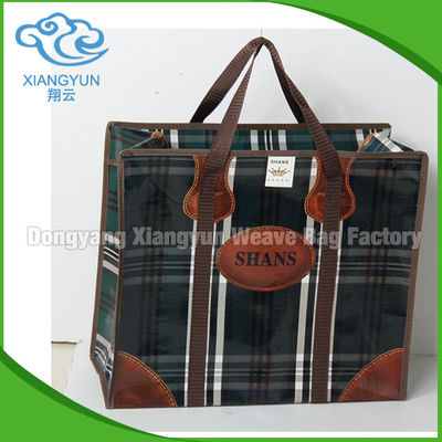 Printing Gravure Pp Woven Small Laminated Tote Bags Handled Woven Shopper Bag