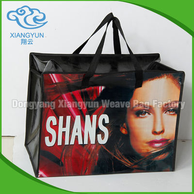 Printing Gravure Pp Woven Small Laminated Tote Bags Handled Woven Shopper Bag