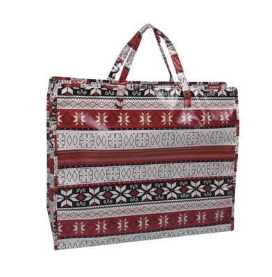 Waterproof Shopping Woven Bag Nylon Handle Customizable Print Load Kapasitas 20-50 Kg