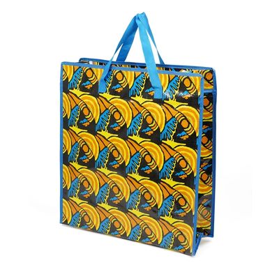 Tas Tote Waterproof Laminated Woven Shopping Bag dengan Handle Woven / Nylon