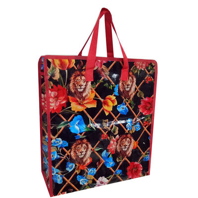 Permukaan halus Pp Woven Shopping Bag Disesuaikan