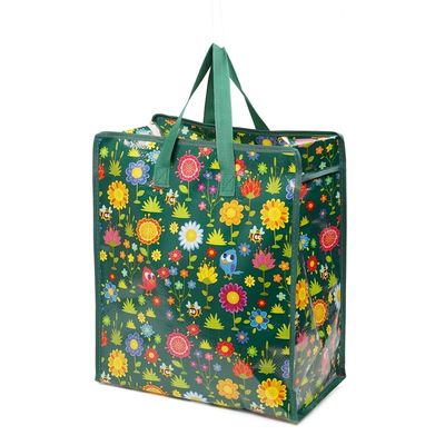 Tas belanja grosir yang bisa dicuci dan digenggam dua kali lipat dalam warna CMYK yang cerah