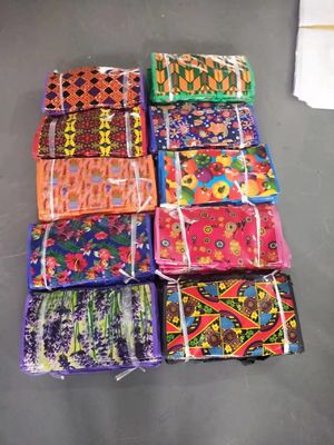 Tas belanja PP yang ramah lingkungan yang disesuaikan dengan pegangan double zipper / penutupan tombol dalam warna yang cerah