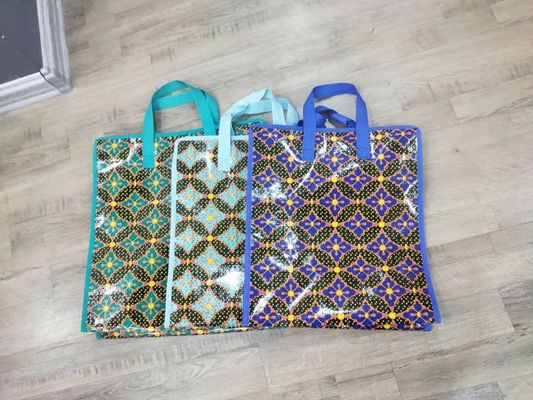 Tas Belanja Kain PP Ramah Lingkungan dengan Laminasi Zipper dan Pencetakan Gravure