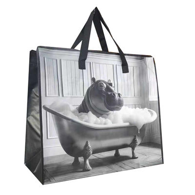 Eco Friendly Woven Handle / Nylon Woven Zip Bags untuk kebutuhan pembelian B2B