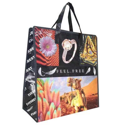 Tote PP Shopping Laminated Polypropylene Bags Desain yang Disesuaikan