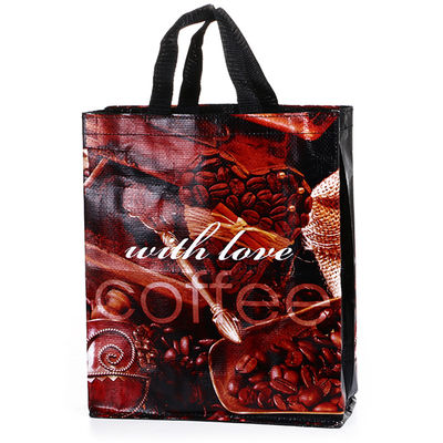 Desain yang disesuaikan Laminated Woven Sacks Tas Dengan Handle Woven Dan Penutupan Zipper