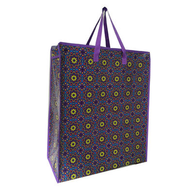 Eco friendly Offset Printing PP Woven Bag dengan Desain yang Disesuaikan dan Permukaan Lempar