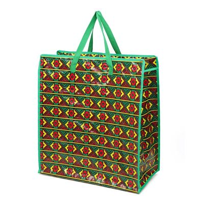 Custom Printed Plastic Shopping Bags Untuk Desain Disesuaikan Zipper Atau Penutupan Tombol