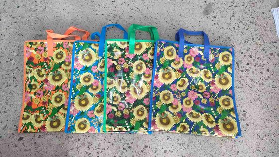 Percetakan yang disesuaikan Tas belanja plastik biodegradable digunakan kembali Ramah lingkungan untuk belanja ramah lingkungan