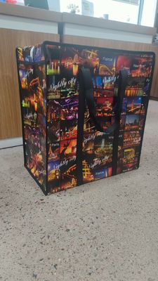 Tas Belanja Anyaman PP Kustom Tinta Ramah Lingkungan Kapasitas 10kg